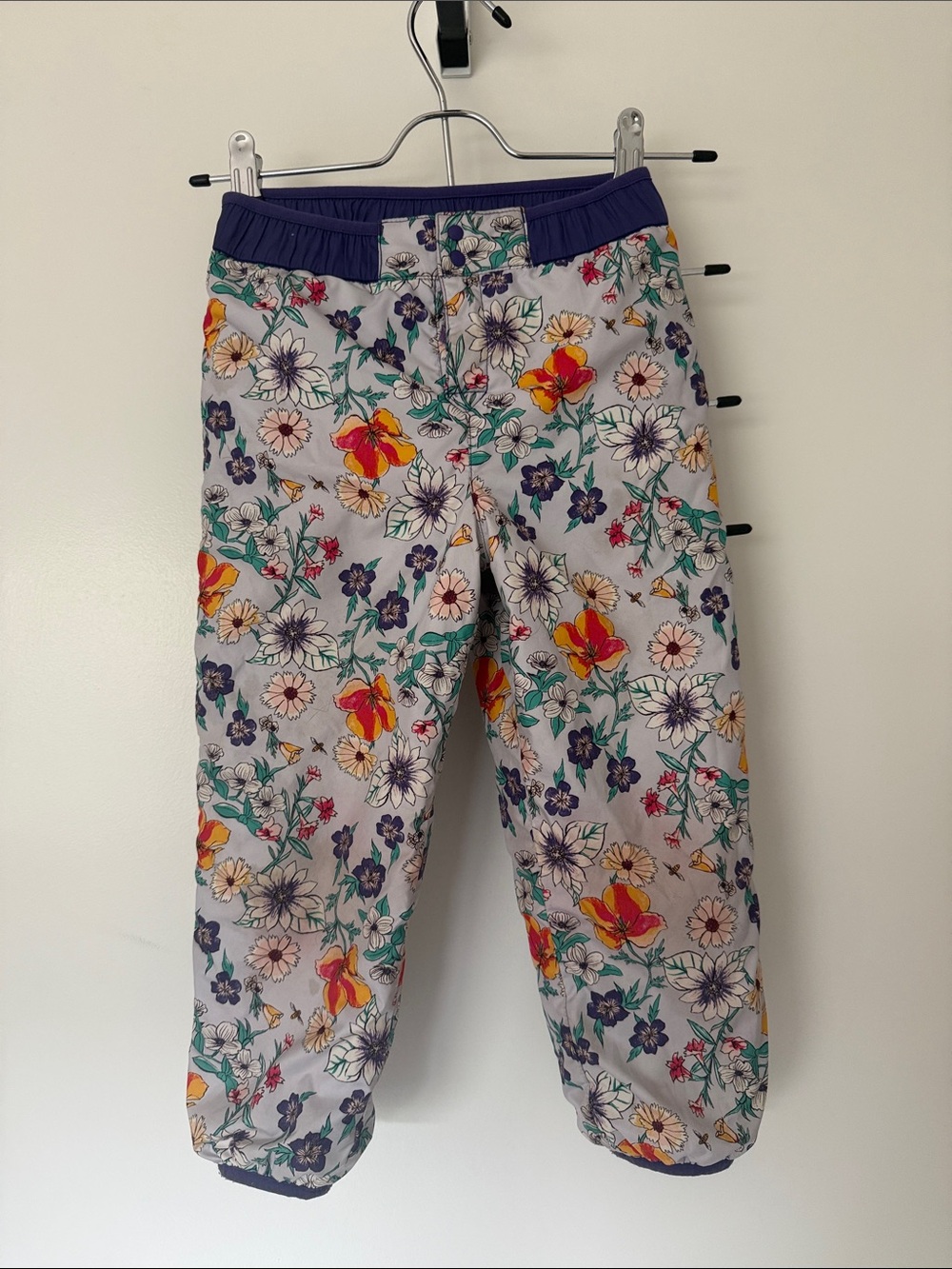 Patagonia Purple Floral-Print Kids Pants
